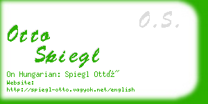 otto spiegl business card